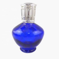 elegant blue decorative craft  pattern aroma essential oil  burner aroma lamp