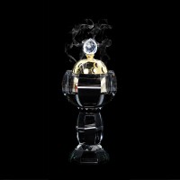 New design Arabic  crystal incense burner for home decoration