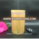 Shenzhen remote control aroma diffuser 160ml essential oil real bamboo humidifier home scent air purifier with 7 color LED light